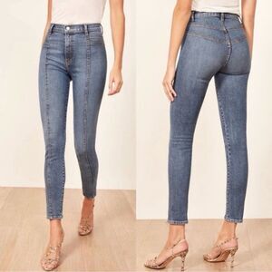 NWT Reformation Suzie Jean High Skinny Medium wash Size 27